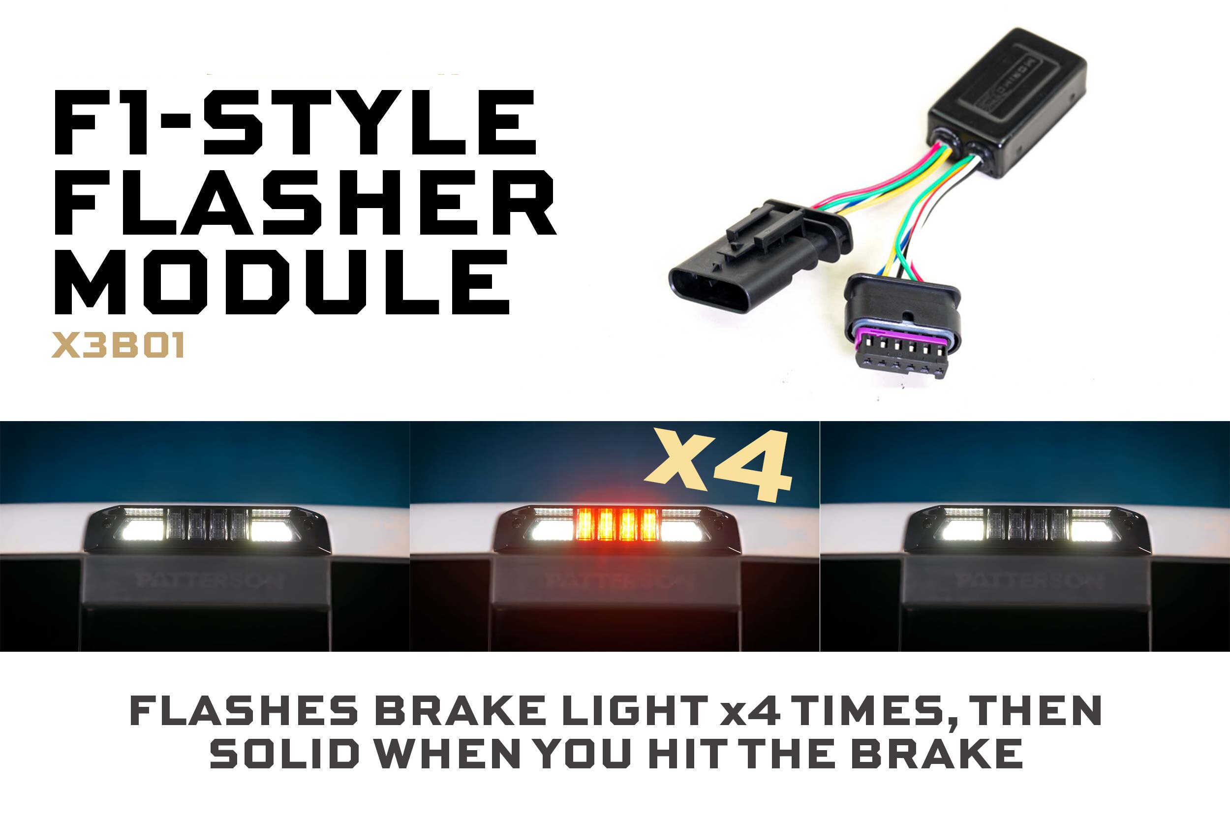 RARUKI BRAKE FLASHER ヤルキ　バックフラッシャー Raxiom Third Brake Light Flasher (94-04 Mustang) | Raxiom